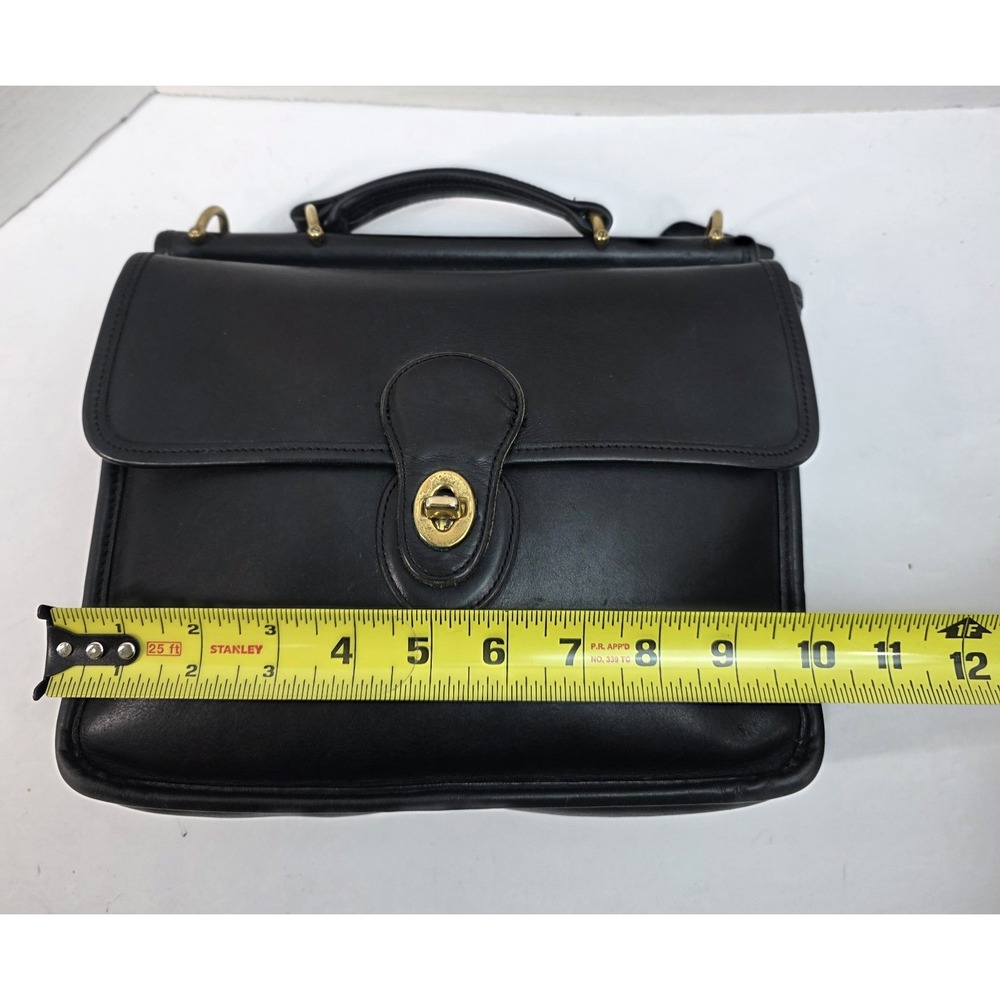 Vintage‎ Coach Willis Black With Brass Hardware K8U-9927 Made In Hungary - Picture 8 of 8